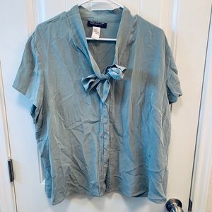 Jones New York silk button-down blouse